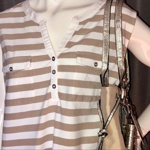 CROFT AND BARROW SIZE 1X STRIPED PLUS SHIRT